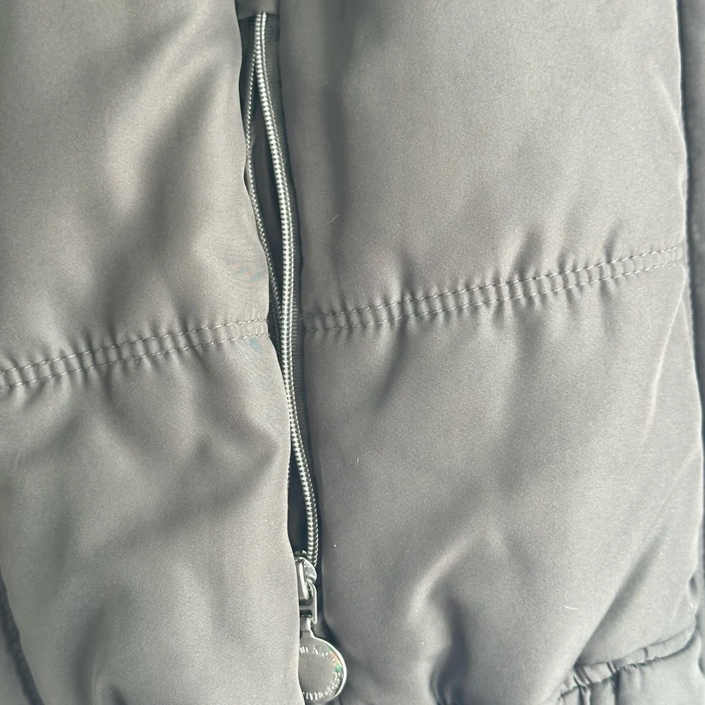 Women’s Calvin Klein Performance Gray Hooded Puffer Vest Fall Winter Size L - Picture 4 of 7